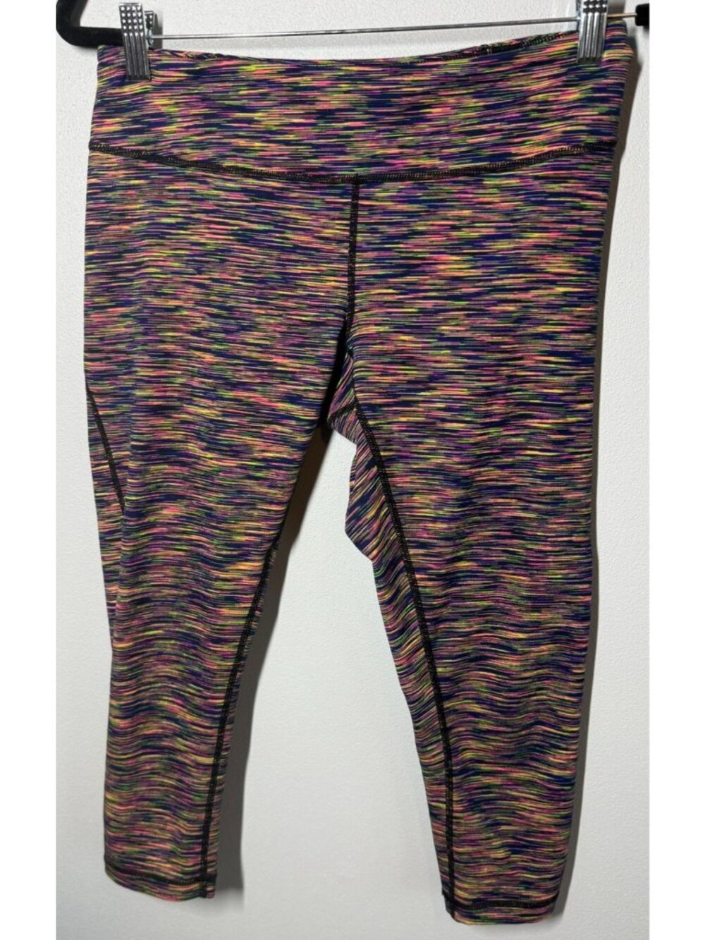 Zella Multicolor Space‎ Dye Cropped Leggings Size Medium Athletic Atheleisure